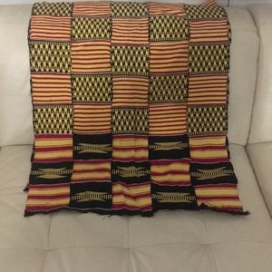 Original hand woven Kente shawl from Ghana